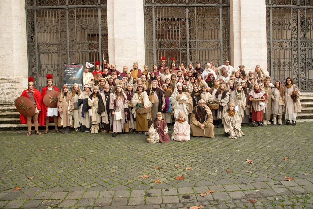 Sfilata a Roma dei migliori presepi viventi d’Italia